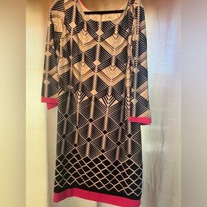 18W pink and Black Dress